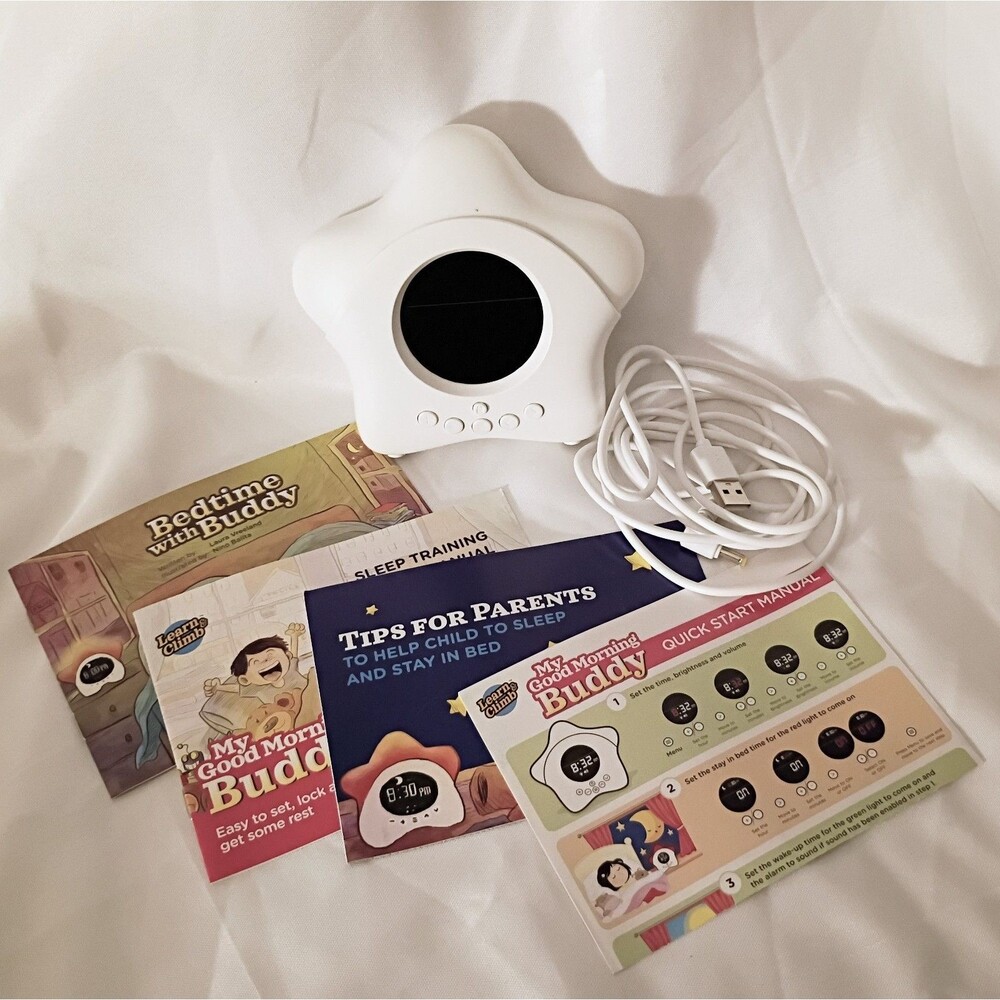Learn & Climb My Good Morning Buddy Child Sleep Training Alarm Clock New No Box